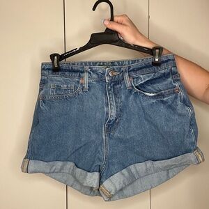 Wild Fable Blue Jean Shorts High-Waisted Relaxed Fit/Mom Shorts